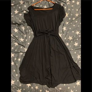Torrid black tie waist dress